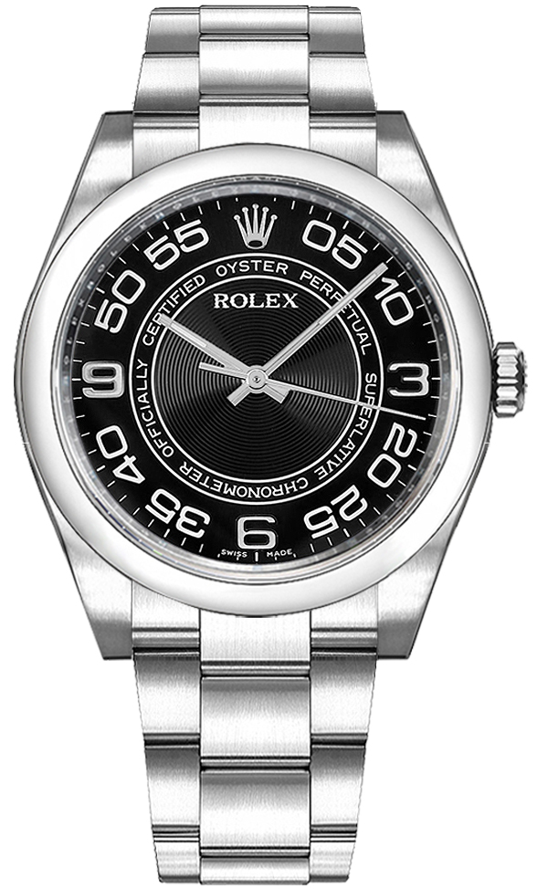 Rolex Oyster Perpetual Self winding Automatic Chronometer Black Ladies Watch 116000-BLKCAO 
