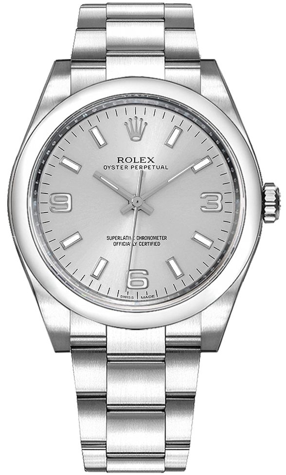 Rolex Oyster Perpetual Self winding Automatic Silver Unisex Watch 116000-0001 