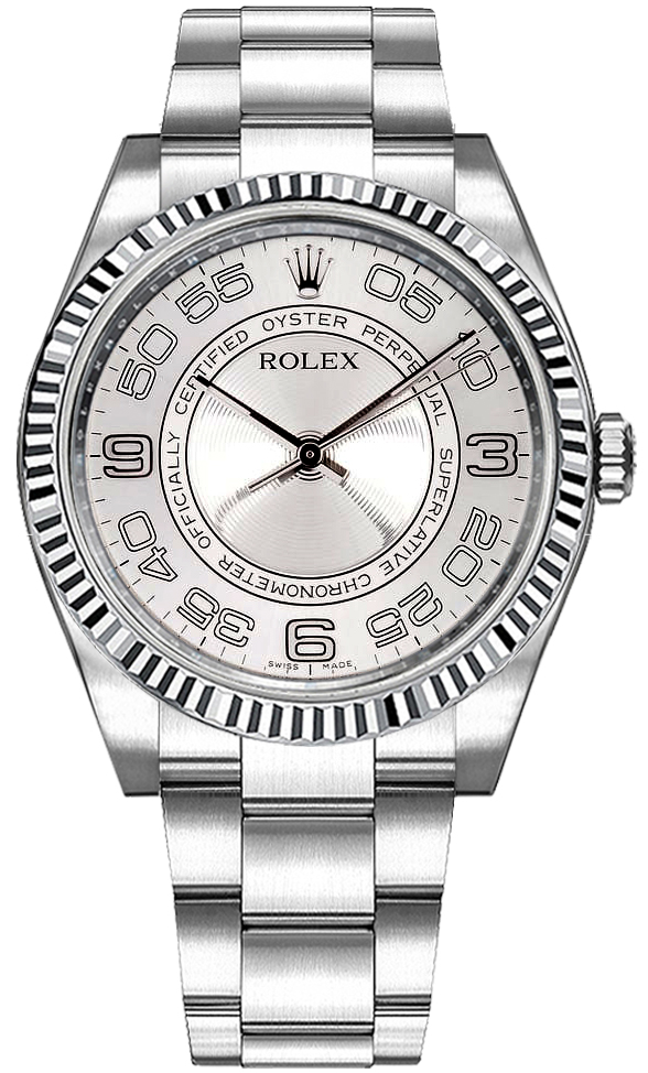 Rolex Oyster Perpetual Self winding Automatic Silver Ladies Watch 116034-SLVCAO 