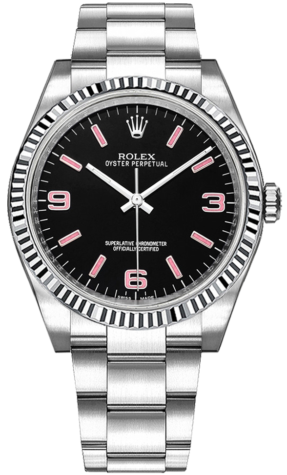 Rolex Oyster Perpetual Self winding Automatic Black Ladies Watch 116034-BLKAPSO 