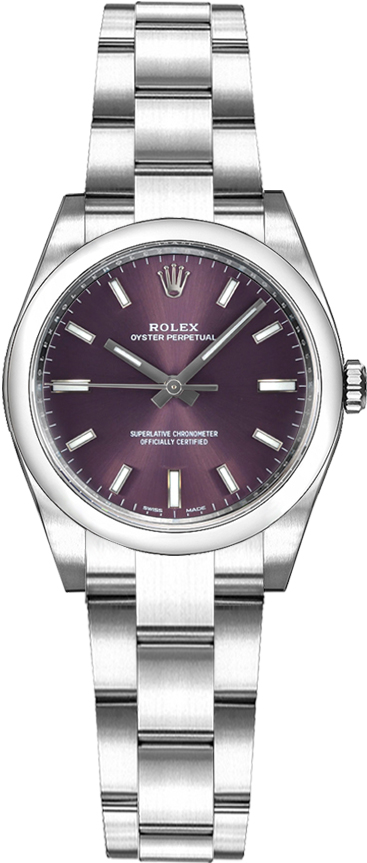 Rolex Oyster Perpetual Self winding Automatic Red Ladies Watch 176200-0016 