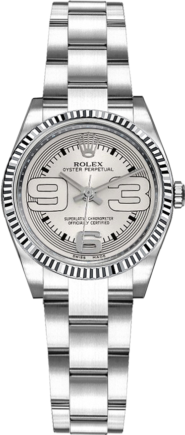 Rolex Oyster Perpetual Self winding Automatic Silver Watch 176234-SLVMXAO 