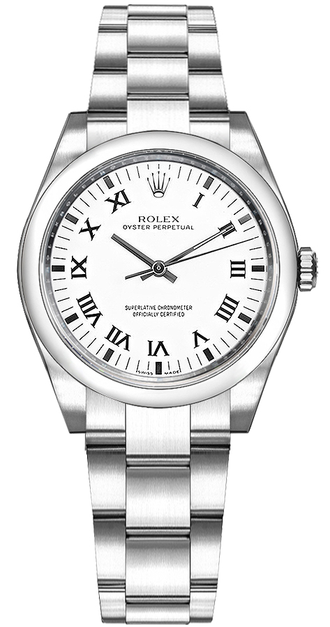 Rolex Oyster Perpetual Self winding Automatic White Ladies Watch 177200-WHTRO 