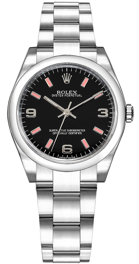 Rolex Oyster Perpetual Self winding Automatic Black Ladies Watch 177200-BKPADO 