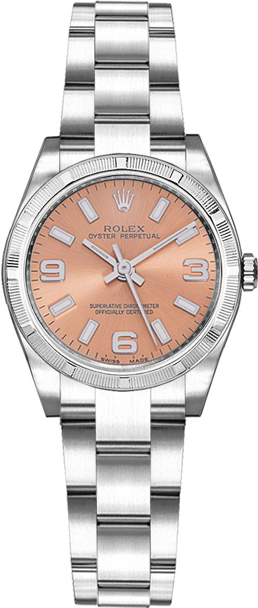 Rolex Oyster Perpetual Self winding Automatic Pink Ladies Watch 176210-PNKASO 