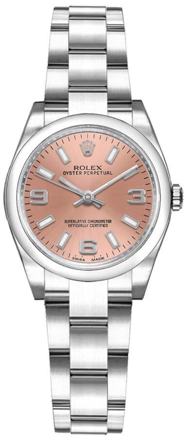 Rolex Oyster Perpetual Self winding Automatic Pink Watch 176200-0004 