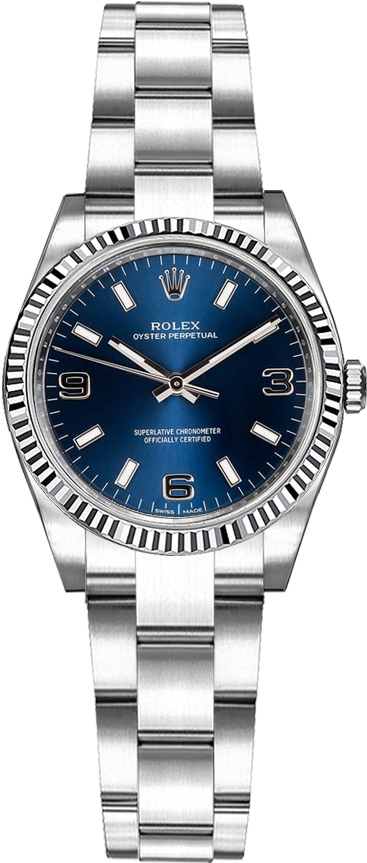 Rolex Oyster Perpetual Self winding Automatic Blue Ladies Watch 176234-BLUSAO 