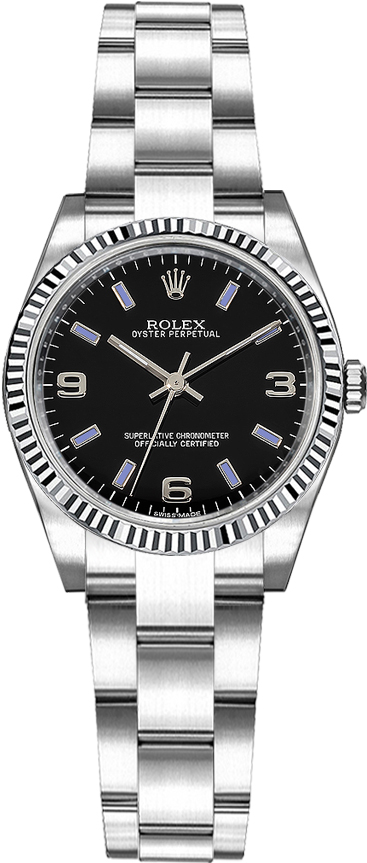 Rolex Oyster Perpetual Self winding Automatic Black Ladies Watch 176234-BLKBSAO 