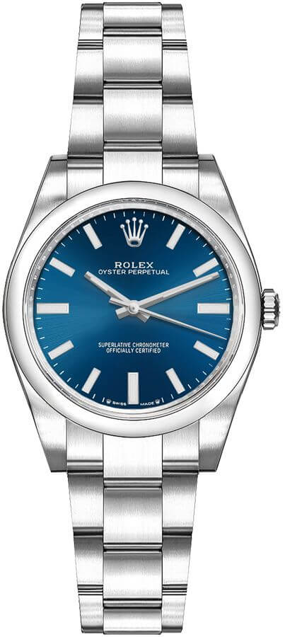 Rolex Oyster Perpetual Self winding Automatic Blue Ladies Watch 276200-0003 