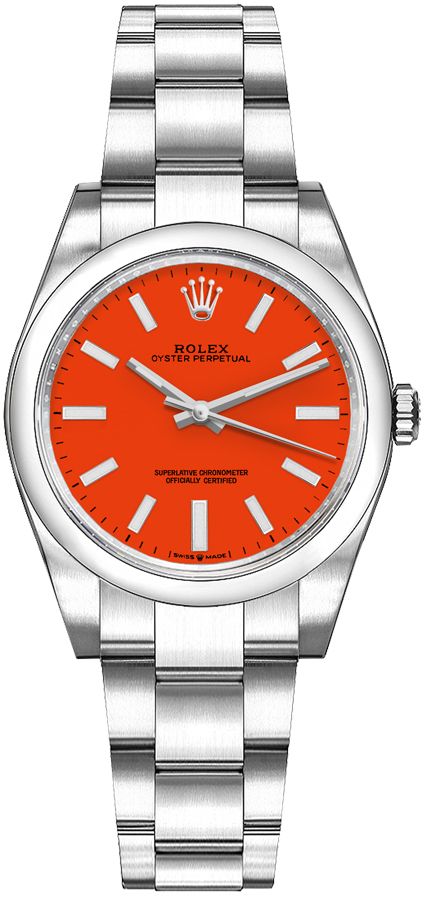 Rolex Oyster Perpetual Self winding Automatic Red Ladies Watch 277200-0008 