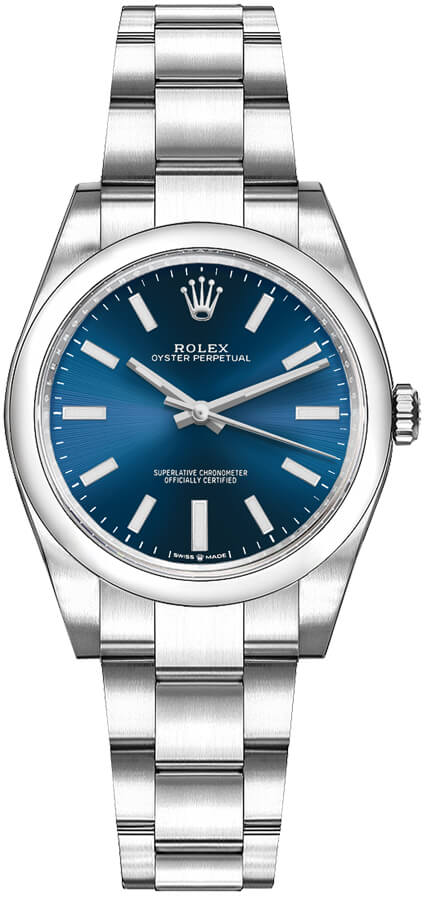 Rolex Oyster Perpetual Self winding Automatic Blue Ladies Watch 277200-0003 