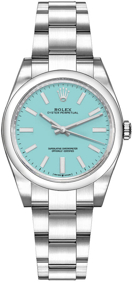 Rolex Oyster Perpetual Self winding Automatic Blue Ladies Watch 277200-0007 