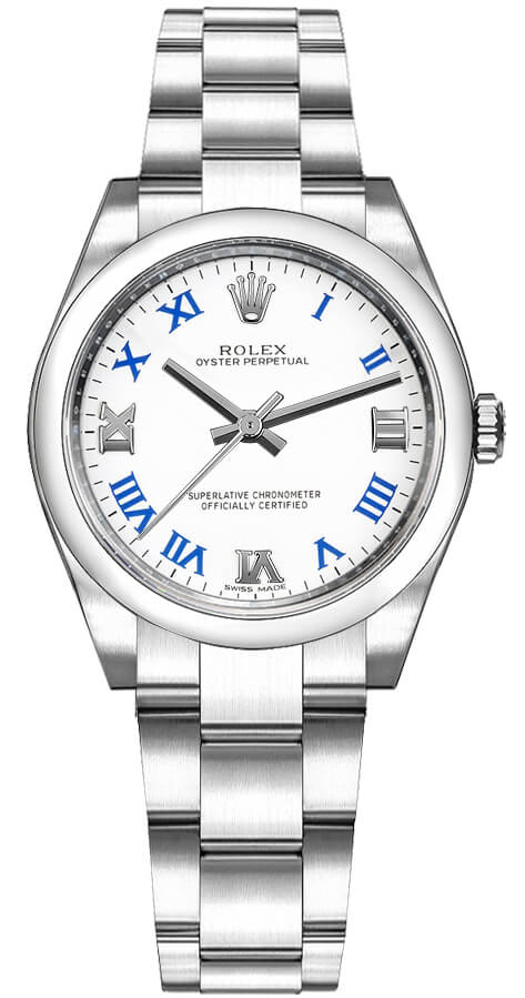Rolex Oyster Perpetual Self winding Automatic White Watch 177200-WHTBRO 