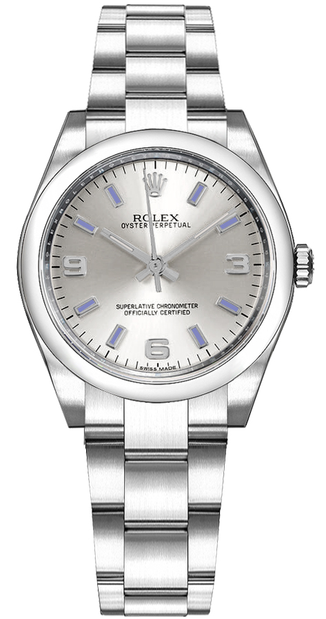 Rolex Oyster Perpetual Self winding Automatic Silver Ladies Watch 177200-SLVBSAO 