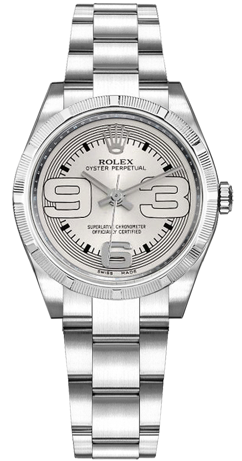 Rolex Oyster Perpetual Self winding Automatic Silver Ladies Watch 177210-SLVMXAO 