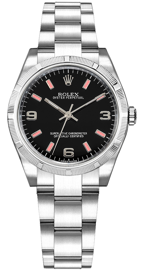 Rolex Oyster Perpetual Self winding Automatic Black Ladies Watch 177210-BLKAPSO 