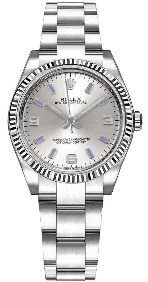 Rolex Oyster Perpetual Self winding Automatic Silver Watch 177234-SLVABSO 