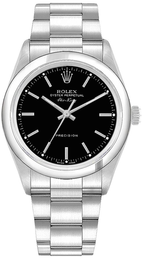 Rolex Oyster Perpetual Self winding Automatic Black Unisex Watch 14000-BLKSO 