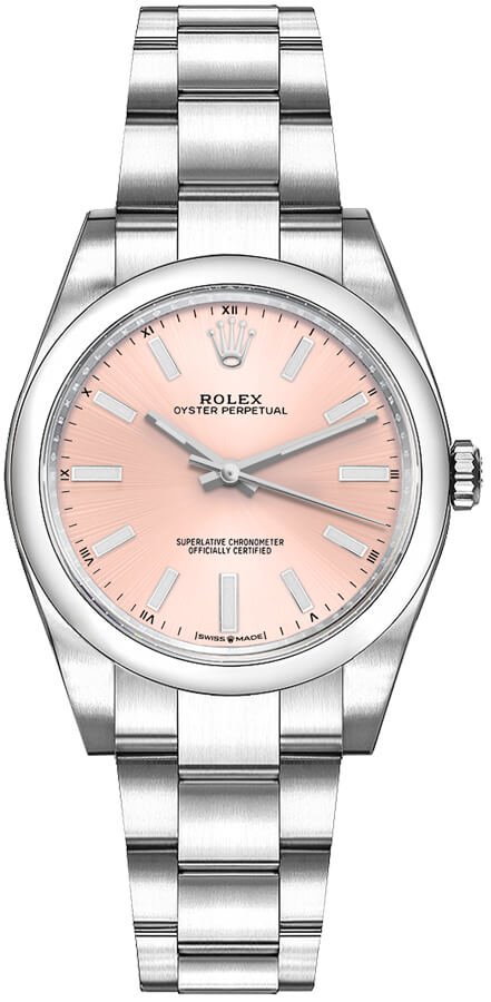 Rolex Oyster Perpetual Self winding Automatic Pink Ladies Watch 124200-0004 