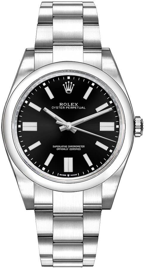 Rolex Oyster Perpetual Self winding Automatic Black Unisex Watch 126000-0002 