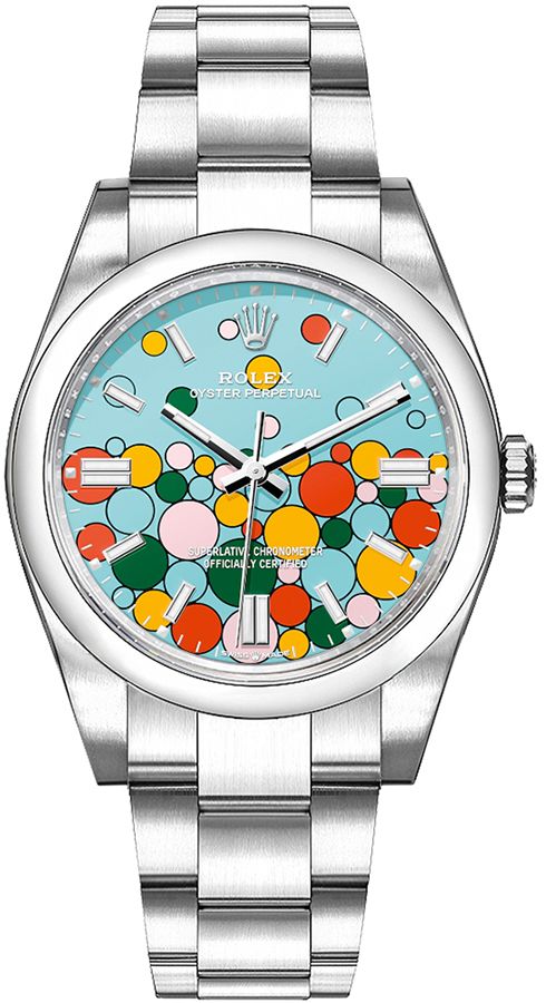 Rolex Oyster Perpetual Self winding Automatic Blue Unisex Watch 126000-0009 
