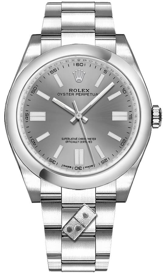 Rolex Oyster Perpetual Self winding Automatic Grey Unisex Watch 116000-RHDSOD 
