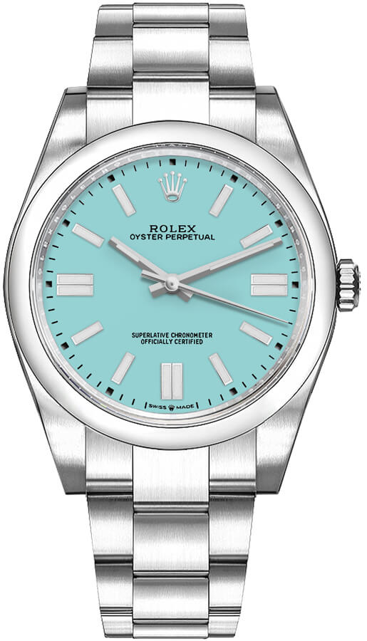 Rolex Oyster Perpetual Self winding Automatic Blue Mens Watch 124300-0006 