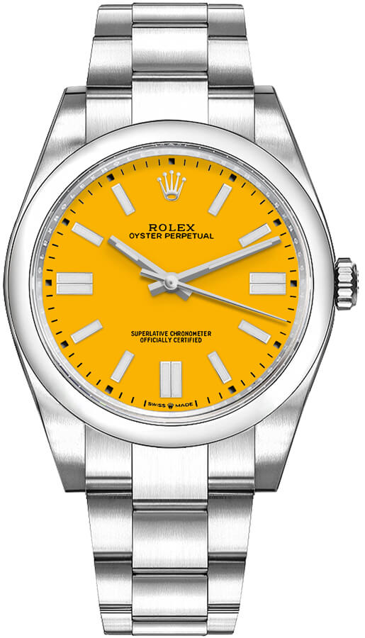 Rolex Oyster Perpetual Self winding Automatic Yellow Mens Watch 124300-0004 