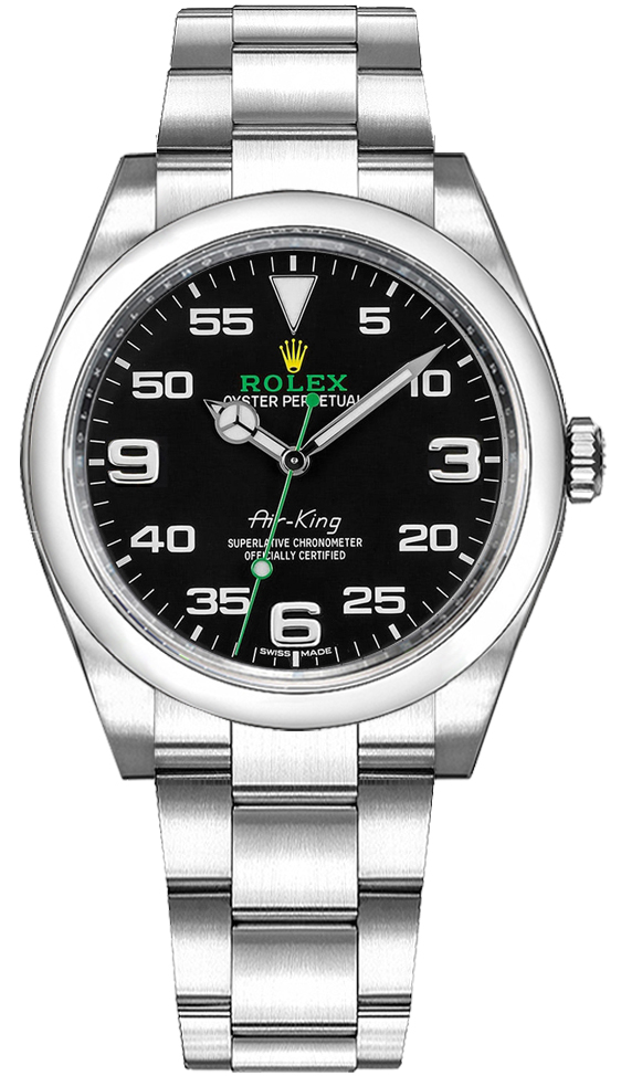 Rolex Oyster Perpetual Self winding Automatic Black Mens Watch 116900-0001-C 