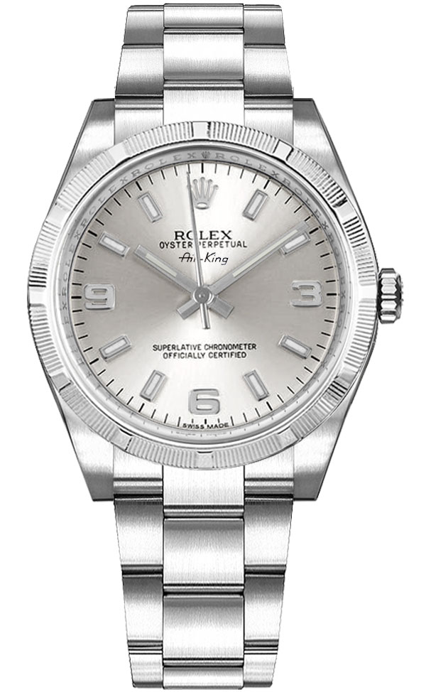 Rolex Oyster Perpetual Self winding Automatic Silver Ladies Watch 114210-SLVASO 