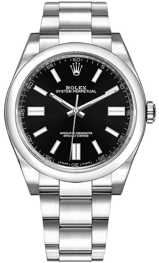 Rolex Oyster Perpetual Self winding Automatic Black Unisex Watch 116000-0013 
