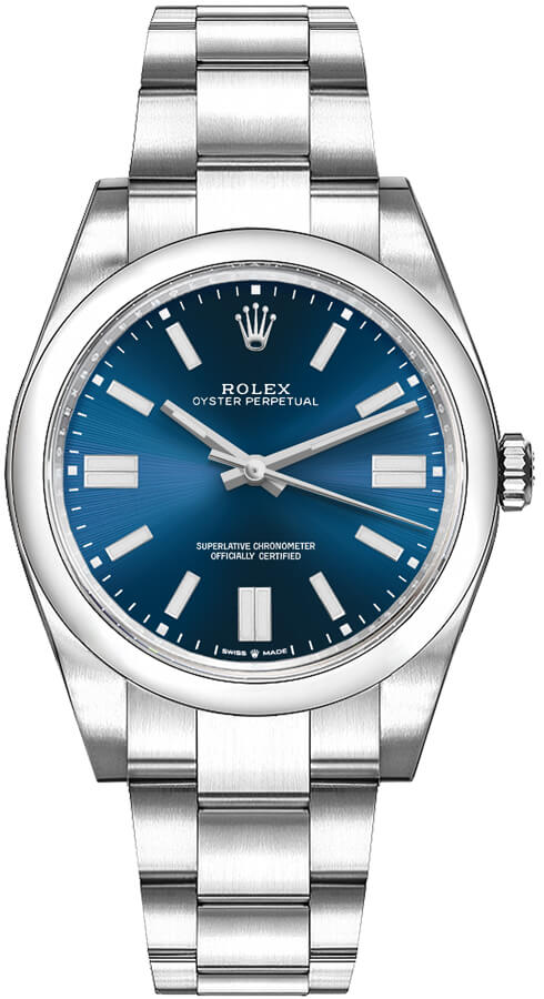 Rolex Oyster Perpetual Self winding Automatic Blue Unisex Watch 126000-0003 