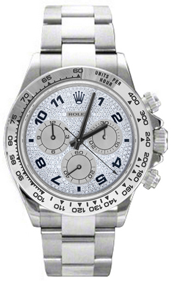 Rolex Cosmograph Daytona Self winding Automatic Diamonds Mens Watch 116509-PAVE 