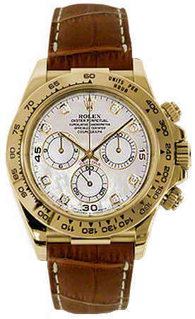 Rolex Cosmograph Daytona Self winding Automatic Pearl White Mens Watch 116518-MOPDBR 