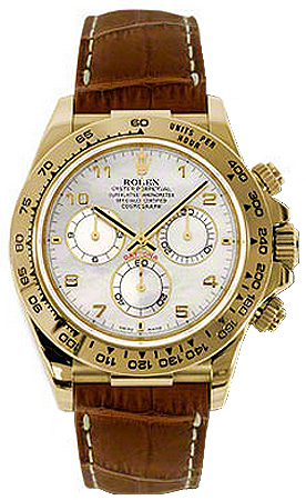 Rolex Cosmograph Daytona Self winding Automatic Pearl White Mens Watch 116518-MOPABR 