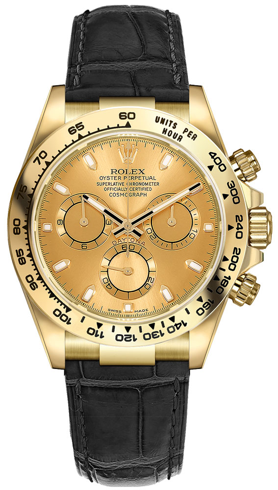 Rolex Cosmograph Daytona Self winding Automatic Champagne Mens Watch 116518-CHAMPAGNE 