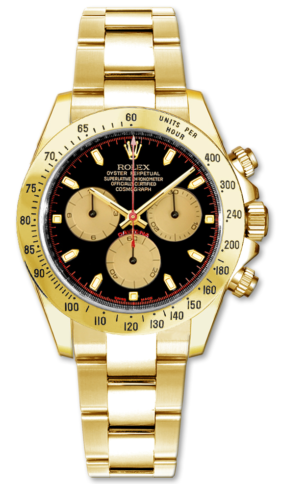 Rolex Cosmograph Daytona Self winding Automatic Black Mens Watch 116528-0036 