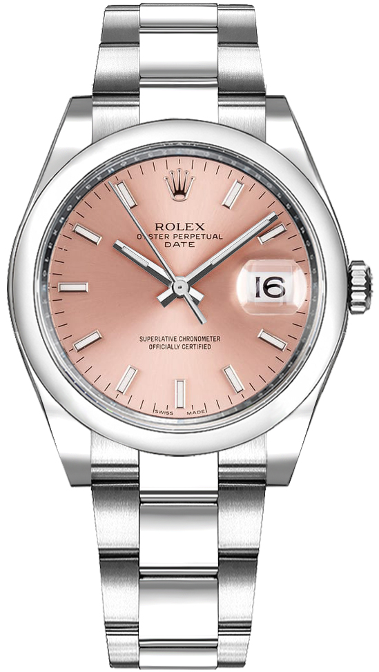 Rolex Oyster Perpetual Self winding Automatic Pink Ladies Watch 115200-0005 