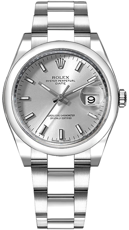 Rolex Oyster Perpetual Self winding Automatic Silver Ladies Watch 115200-0006 