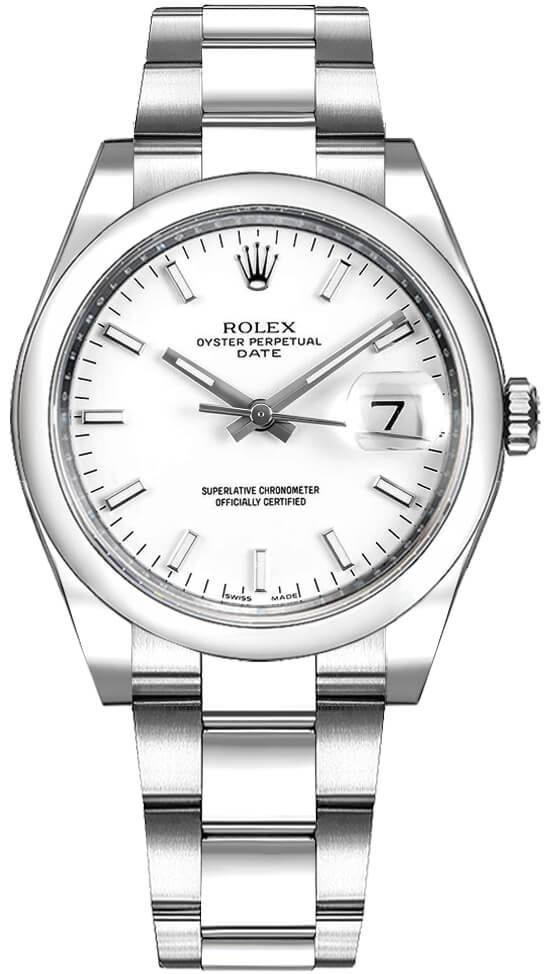 Rolex Oyster Perpetual Self winding Automatic White Watch 115200-0008 