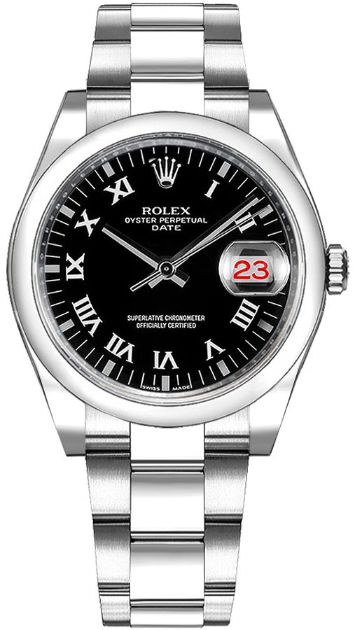 Rolex Oyster Perpetual Self winding Automatic Black Ladies Watch 115200-BLKRO 