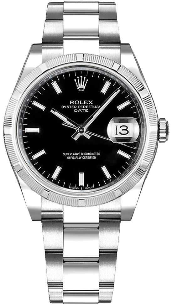 Rolex Oyster Perpetual Self winding Automatic Black Ladies Watch 115210-BLKSO 