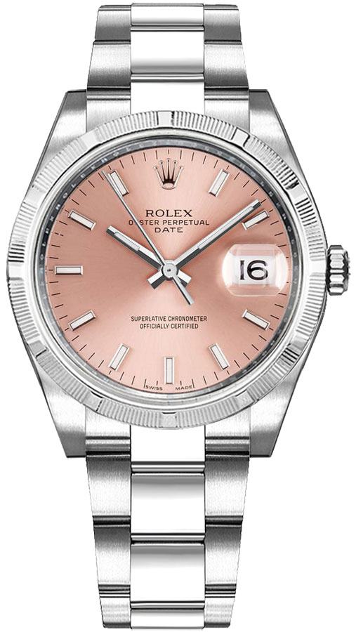 Rolex Oyster Perpetual Self winding Automatic Chronometer Pink Ladies Watch 115210-PNKSO 
