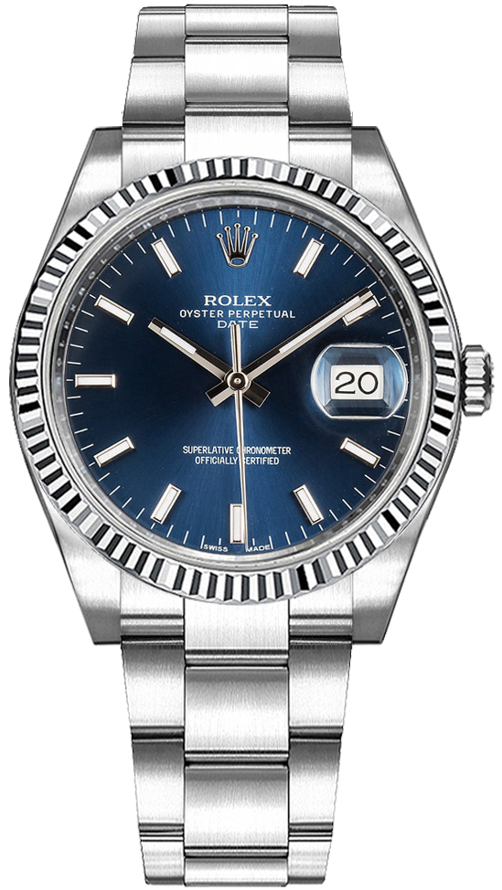 Rolex Oyster Perpetual Self winding Automatic Blue Ladies Watch 115234-0004 