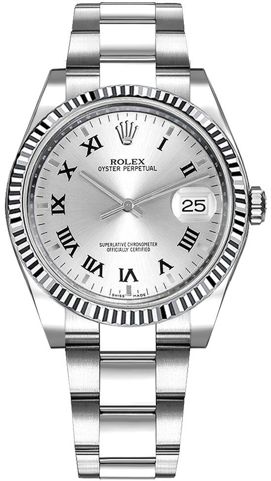 Rolex Oyster Perpetual Self winding Automatic Chronometer Silver Ladies Watch 115234-SLVRSO 