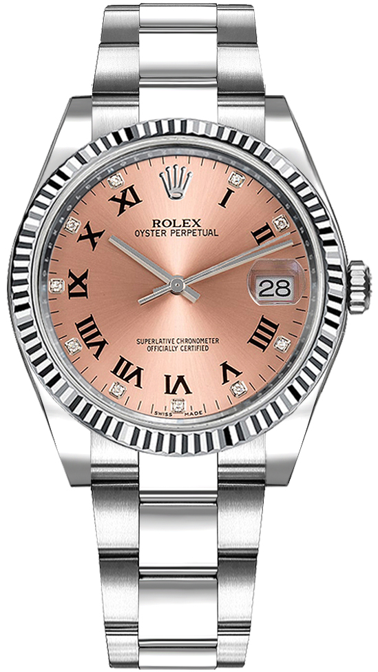 Rolex Oyster Perpetual Self winding Automatic Chronometer Pink Ladies Watch 115234-PNKDRO 