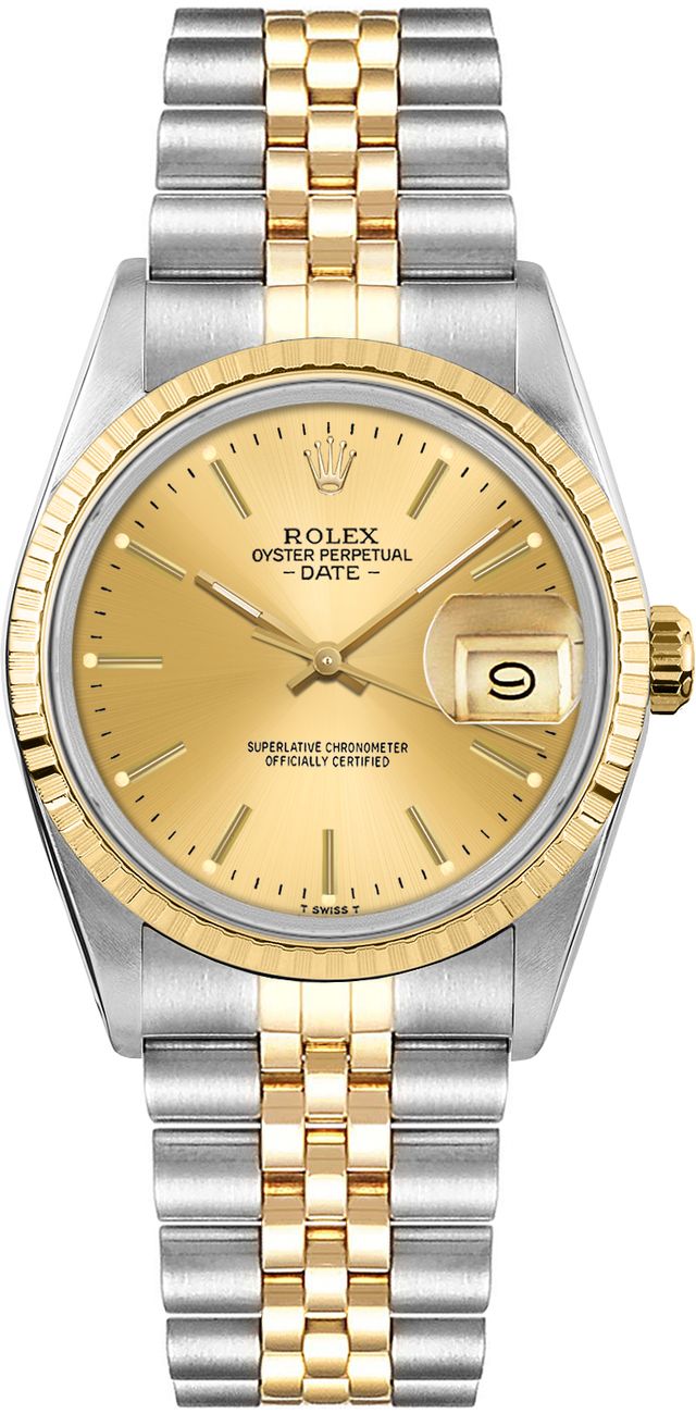 Rolex Oyster Perpetual Self winding Automatic Champagne Ladies Watch 15053-CHPSJ 
