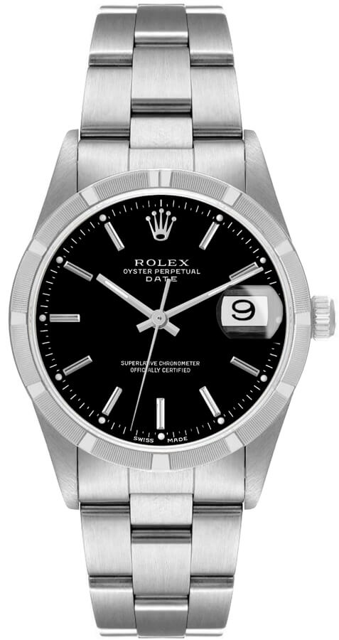 Rolex Oyster Perpetual Self winding Automatic Black Ladies Watch 15210-BLKSO 