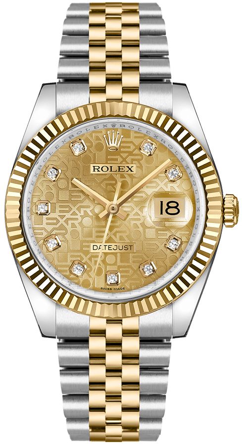 Rolex Datejust Self winding Automatic Champagne Unisex Watch 116233-0155 