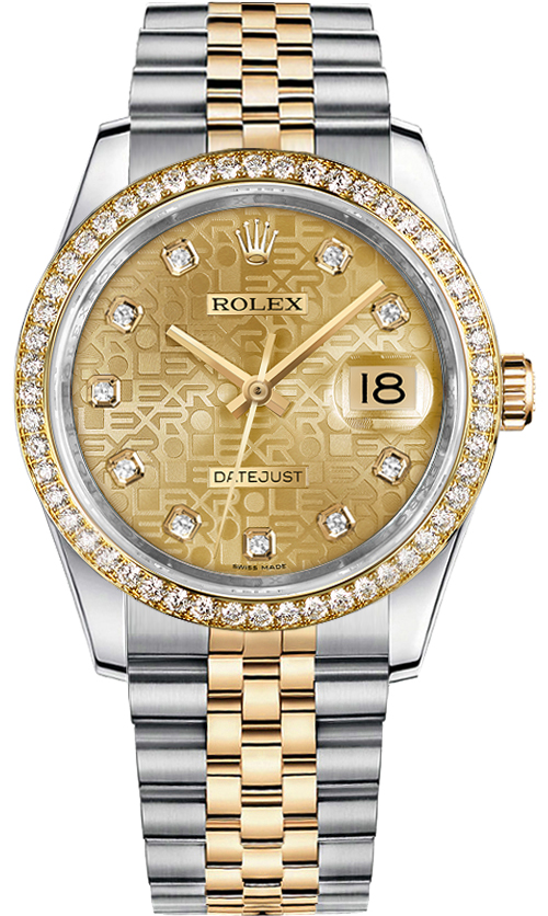 Rolex Datejust Self Winding Automatic Champagne Watch 116243-0004 